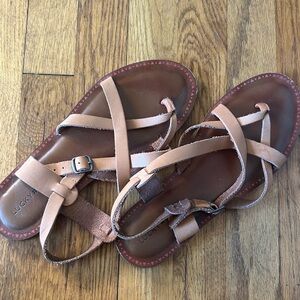 Lucky Brand Brown Strappy Sandals